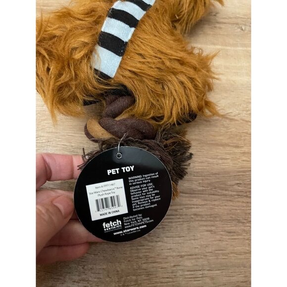 NWT Star Wars Chewbacca Plush & Rope Dog Toy - Picture 4 of 6
